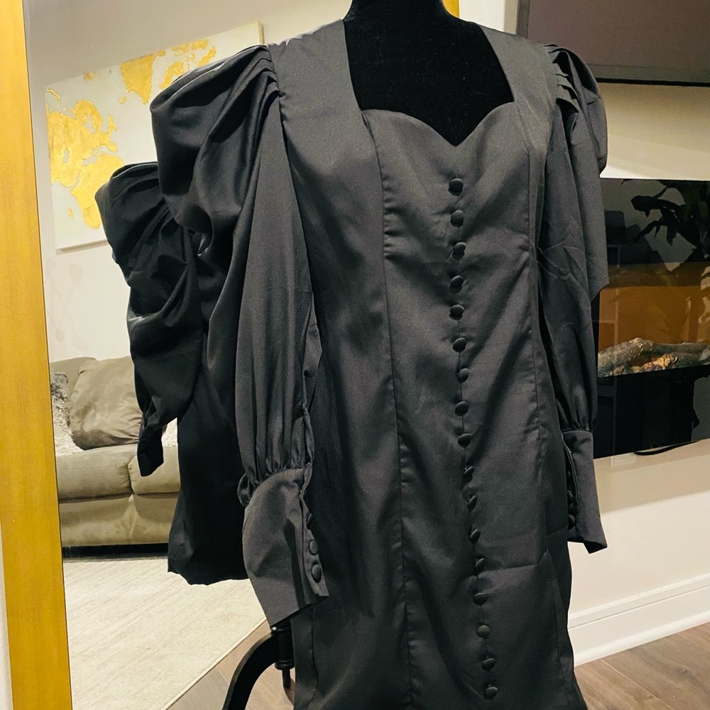 Boutique Puff Sleeve Mini Dress